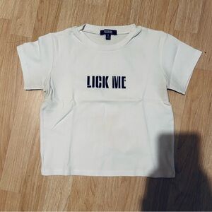 DOLLSKILL RARE RETIRED CROP GIRL SHIRT BABY TEE SMALL